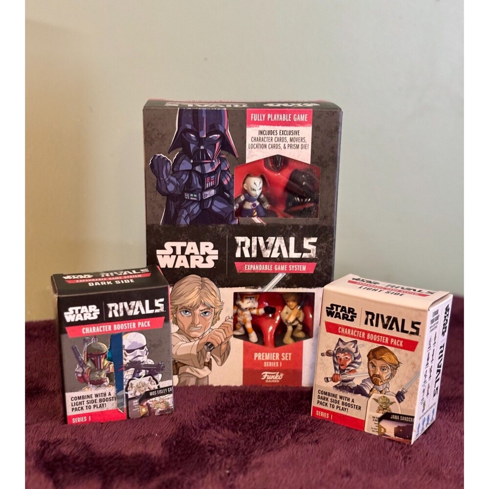New Star Wars Rivals Funko Games Premier Set Series 1 & 2 Booster Bundle
